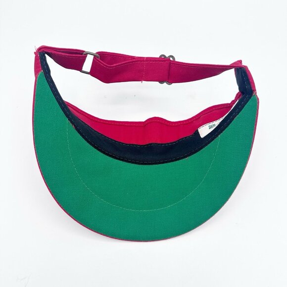 Vintage Nebraska Cornhuskers 1994 National Football Champions Red Strap Visor - Picture 7 of 8